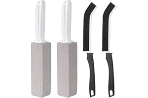AKXLAX Pietra Pomice per WC, Cleaning Block, Disincrostante Pulente Vetro Espanso, Prodotti Pulizia Casa Bagno, Pulisci Water con Manico e Spazzola per Pulizia Fessure