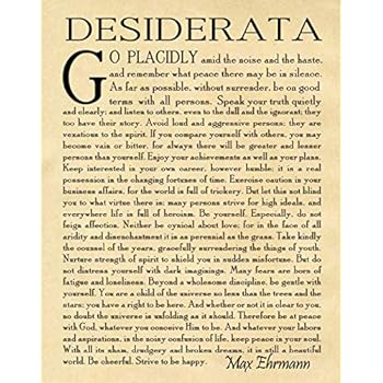 Wee Blue Coo Stampa Artistica Incorniciata A3 – Desiderata Rainbow Words Di Max Ehrmann, Tipografia Ispirazionale Per Parete - 5