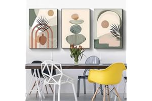 PYNVDD Set di 3 poster in stile bohémien, con pianta estetica, immagini moderne, astratte, decorazione da parete, senza cornice (poster 08, 20 x 30 cm x 3 cm)