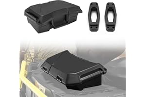 A & UTV PRO Back Seat Storage Cargo Box & Quick Release Kit, Compatible with Can-Am Outlander 450 570 L Max Renegade, 2 GAL (7.5L) Front & Rear Seat Rack Storage, Replace OEM 708200408