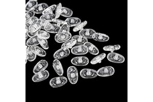 JIHUOO 20 Paare Silikon rutschfeste Nasen Pads Brillenpads Nasenpolster Brillenzubehör für Brillen Sonnenbrillen Oval