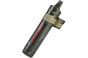 Survivor Filter - Reusable Personal Water Filter with Triple Absolute Filtration to 0.05 Microns. Comes Assembled with Cleanable Ultra Filter, Replaceable Carbon Filter and 6 Cotton Pre-Filters