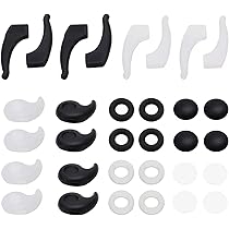 Ferma Occhiali In Silicone | 6 Paia Nero E Trasparente | Antiscivolo Per Sport E Vita Quotidiana - Foto 5