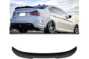 Zyfwzc Becquet de Coffre Arrière de Voiture pour BMW 3 Series E90/E90 M3 PSM 2004-2011,aileron Arrière en ABS,Aile de Coffre Arrière,Glossy Black