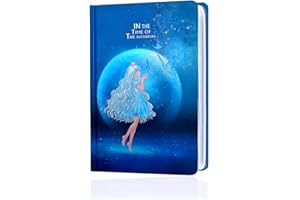 MEIYIFAN Diario bianco colorato, Quaderno per le donne, Taccuino per ragazze, diario personale con copertina rigida,regalo per ragazze, 13x19 cm, 128 pagine (Butterfly - Maiden)