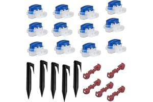 ZWZNBL 22 pièces connecteur de câble crochet de terre ant clip de câblage, connecteur de câble, accessoires de connecteur de câble de tondeuse à gazon robot, connecteur étanche 314