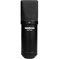 Bird Woodbrass UM1 Noir - Microphone USB Cardioïde à Condensateur PC et Mac pour Broadcast et Enregistrement Streaming, Podca