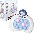 AIPINQI Pop Game Light Up Fidget Toy, Quick Push Game Console, Whack a Mole Games, Decompression Breakthrough Puzzle Pop Games Machine, Multiple Modes Toy for 3+ Years (Astronaut)