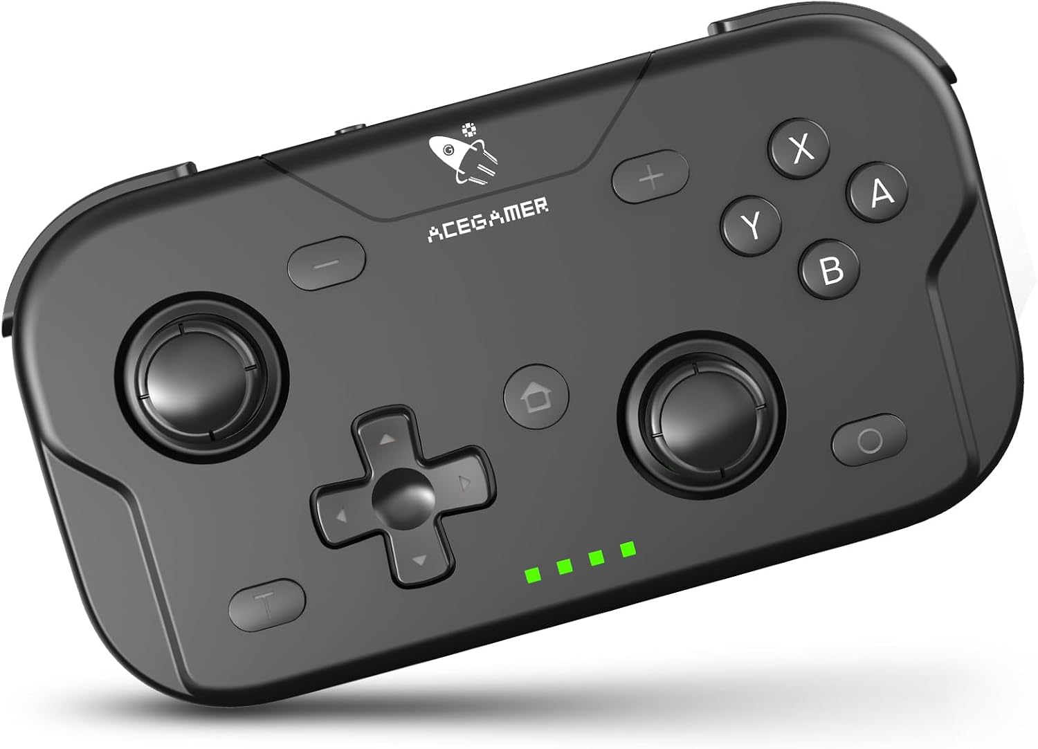 AceGamer Pocket Controller, Mando inalámbrico para Switch/PC/iOS/Android, minicontrolador con Joystick, Turbo, Sensor giroscópico de 6 Ejes y activación con un Solo botón（Negro）
