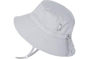 JAN & JUL Baby Toddler Kids Breathable Cotton Bucket Sun-Hat 50 UPF, Adjustable for Growth, Stay-on, Unisex
