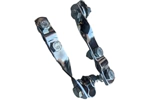 UK SCOOTERS ukscooters SPOTLIGHT TWISTED MOUNTING BRACKETS CRASHBARS PAIR GOOD FOR LAMBRETTA VESPA