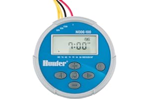 Hunter Industries Sprinkler NODE100 NODE-100 Contrôleur de batterie avec solénoïde, petit, bleu