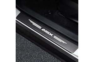 YITAIYUAN Protector de umbral de Puerta de Fibra de Carbono para Mitsu-bishi ASX, 4 Unidades, antiarañazos, antidesgaste, para umbral de Puerta, Color Blanco