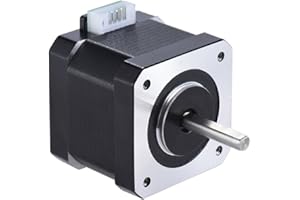 JoyNano Nema 17 Moteur pas à pas bipolaire 1.7A 40N.cm Couple de maintien 2-Phase 4 fils 1.8 Deg 40mm corps pour imprimante 3D ou machine CNC