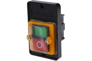 SODIAL(R) AC 220/380V ON/OFF Impermeable Commutateur de Bouton Poussoir KAO-5