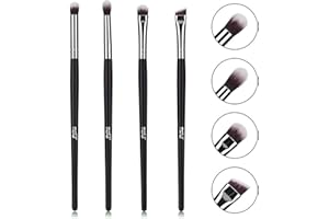 ‎MSQ MSQ Augenpinsel Pinselset Makeup Lidschatten Pinselset Makeup Blender Pinsel Augen Blending Brush Augenpinsel Set Make up Pinsel Set Lidschattenpinsel (Silber)