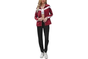 Terecey Tuta Sportiva Donna Completa,2 Pezzi Tuta Ginnastica Donna Invernale Elegante,Felpa con Cappuccio+Pantaloni Sportivi,Set Completo Sportivo Donna per Jogging Correre Fitness