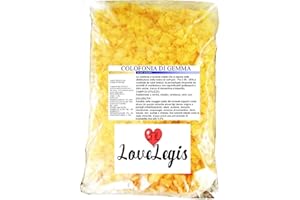 LOVELEGIS Colophane végétale - pitch grec - résine naturelle - violon - savons - stickers - 1 kg - idée cadeau de Noël et d'anniversaire