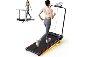 Jupgod Walking Pad with Incline, 3 in 1 Treadmills for Home Foldable, 2.5HP Folding Treadmill Under Desk with Remote Control & LED Display for Home/Office Cardio Fitness Exercise