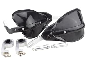 GOOFIT reemplazo paramanos Moto 22mm Protector Manillar Motocross Enduro Aluminio Universal reemplazo para Pit Bike Scooter ATV Quad Ciclomotor Offroad Negro