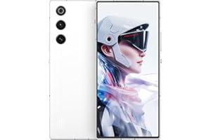 ‎REDMAGIC REDMAGIC 10 Air 120Hz Gaming Smartfon, 5G Android Smartphone, 12GB RAM+256GB ROM, Snapdragon 8 Gen 3, 6.8" AMOLED Ekran, FHD+ Gaming Telefon, 50MP Kamera, 80W Ładowarka, Dual-Sim, NFC Biały