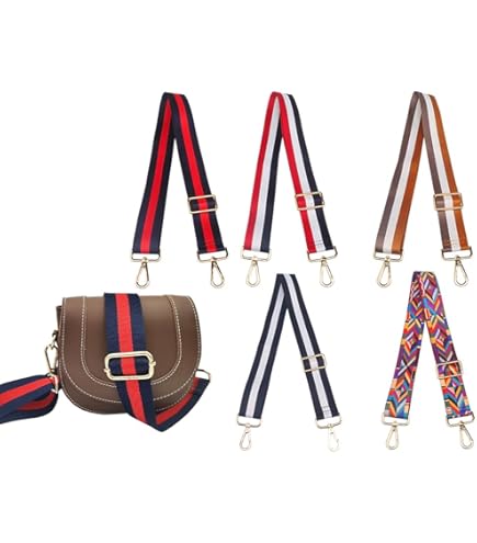 5 Cinghie Borsa Regolabili Colorate - Tracolla Larga 3.8cm Per Borse Donna