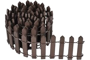 ZIMOER Valla de Madera en Miniatura, Mini Vallas para Jardin Madera, Café Mini Valla 90 x 5 cm, para Jardín de Hadas, Terrario, Casa de Muñecas, Bonsái, Accesorios para Paisajismo Miniatura