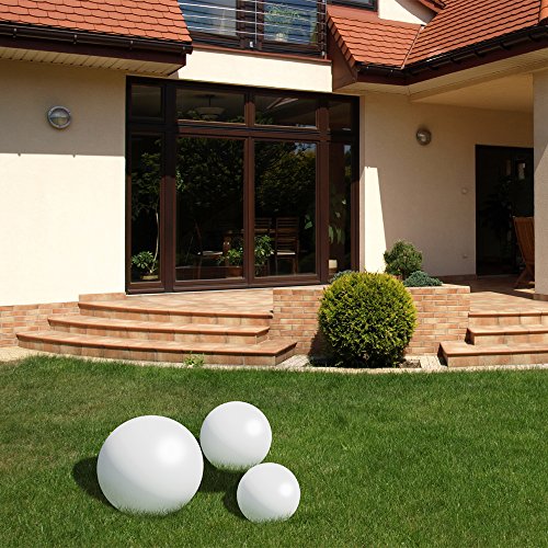 Kugelleuchte Kugellampe Gartenlampe 3er Set 30-40-50cm - 4