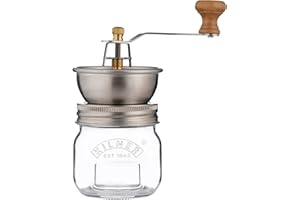 Kilner Seasoning Grinder 250 ml Glass Jar with Ceramic Grinder for Salt, Pepper, Herbs and Spices