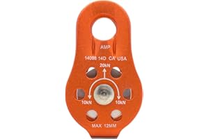 Fusion Climb Nuro Lado Fijo Aluminio Pulley Orange 20KN