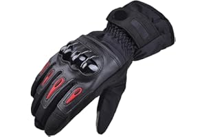 LPHFDCS Gants Moto Homologué Gants de Moto Hiver Chaud imperméable Coupe-Vent Gants de Protection 99% imperméable Moto Gants Moto
