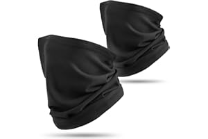 HASAGEI Schal Herren Schlauchschal Herren Damen Fleece Winddicht Loop-Schal Nackenwärmer Halswärmer für Laufen Skifahren Radfahren Snowboarden Klettern Motorradfahren Outdoor Schwarz