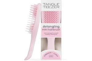 Tangle Teezer Mini Ultimate Detangler - Cepillo Desenredante Mini para Pelo Seco y Mojado - Apto para Todo Tipo de Cabello - Perfecto para Niños y Viajes - Rosa Millennial