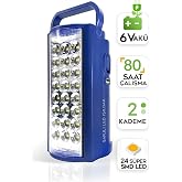 Kamp Lambası ve Portatif Işıldak Usb Şarj 6v Ak&uuml;l&uuml; 80 Saat - 3 g&uuml;n Aydınlatma 24 Smd Led Işıldak Lamba 220v Şarj - USB Şarj &Ccedil;