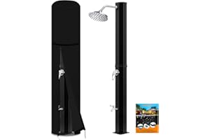 AXPQHL Pokrowiec ochronny na prysznic solarny, 600D, odporny na deszcz i działanie promieni słonecznych, plandeka do ogrodu, kolor czarny (67 x 220 cm)