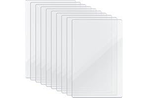 Nivofu Plaque Acrylique Transparente 2mm, 10 Pcs Feuilles 20 X 15cm, Panneau Carré en Plexis pour Cadre Photo, DIY Projets, Peintures