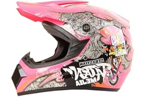 MUD DEFEATER MOTOR Kinder Crosshelm Mejia – Motorradhelm für Kinder, ABS-Schale, robuster Kinderhelm für Downhill, Quad und Motocross