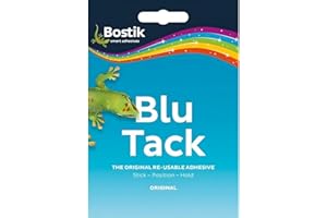 Daisy Dreams Blu Tack Original Reusable Adhesive Sticks, Putty Handy Size Multipurpose Reusable Adhesive, Safe Craft Art Clean Handy 60g Pack of 1 (1, 60g)