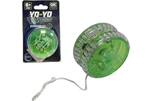 GIOCOSCUOLAREGALO Yoyo Professionale per Bambini e Principianti Yo Yo con Luce Led e Frizione per Risposta Reattiva Automatica Yo Yo per Acrobazie YoYo a Led con Effetto Luminoso Gioco Yoyo , Colori Assortiti