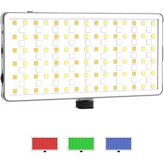 DIGITEK® (LED-D135 ML) Portable RGB LED 12w Video Light with 96 CRI | 21 Preset Effects | 4200Mah Battery | Multi Scene Light