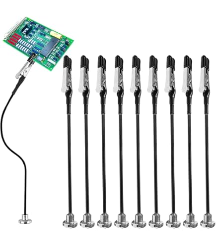 Troisième Main De Soudure – 10 Bras Flexibles 28,5 Cm Avec Pinces – Base Magnétique – Pour Bijoux, électronique, Modélisme