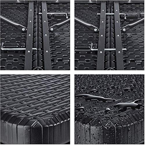 MaxxGarden Table Pliante d'appoint - Portable pour Camping ou réception - 180 cm - Noir Ratan Look MaxxGarden Table Pliante d'appoint - Portable pour Camping ou réception - 180 cm - Noir Ratan Look