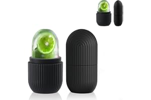 Jushion Ice Roller, Eisroller gesicht, Ice roller gesicht, Eis gesichtsroller Auge Massagegerät,Facial Ice Face Roller Silikon Wiederverwendbares für Anti-Falten,Schrumpft Poren,Reduziert Schwellungen