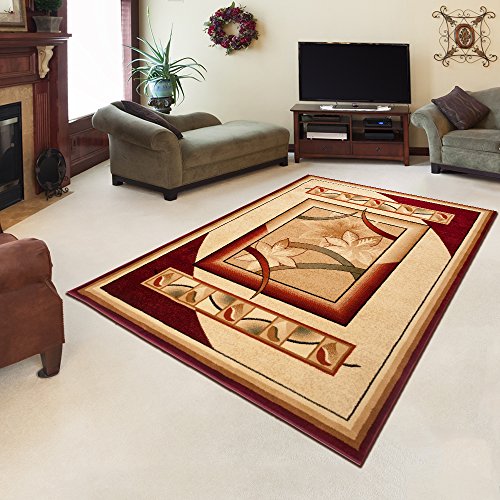 TEPPICH KLASSISCH SEHR BUNT wunderschöne Muster PERFEKT INS WOHNZIMMER in CREME (70 cm x 140 cm)