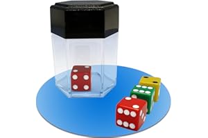 PROTRIXX New DICE Bomb Plus, Zaubertrick Würfel verwandelt Sich in viele Mini-Würfel, in Salz oder ändert die Farbe, Zaubertricks für Anfänger, Zauberartikel und deutschsprachige Anleitung