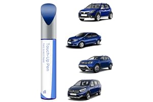 PARTS4EV RQH Peinture de retouche pour Dacia Bleu Iron Correspondance exacte – Réparation des rayures et des écaillages