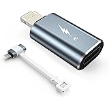 TechMatte Adaptateur USB C vers Lightning, Charge Rapide 27 W PD Compatible avec iPhone 14/13/12/11 Pro Max Mini/X/XR/iPad/iP