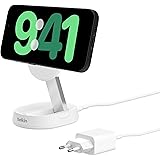 Belkin BoostCharge Pro caricatore magnetico convertibile da 15 W, caricabatterie wireless rapido Qi2, compatibile con MagSafe