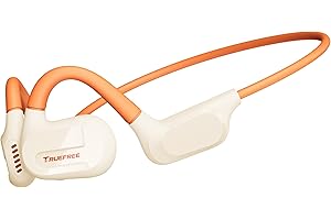 Truefree F2 Słuchawki Open Ear, bezprzewodowe słuchawki Bluetooth 5.3 do uprawiania sportu, przewodzenie powietrza, dwa mikrofony, 15 godzin, połączenie wielopunktowe, kontrola aplikacji
