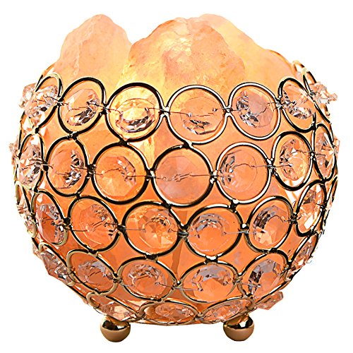 Preisvergleich Produktbild Gadgy ® Salzlampe dimmbar / 12x12x11 cm Dimmbar / Handgeschnit Himalaya Salzstein / E14 Birne inklusive / Kristal lampe Natürlich & Therapeutisch / Nachtlicht Salzsteinlampe